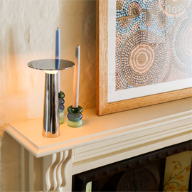 Lix Glossy Dim to Amber Lamp